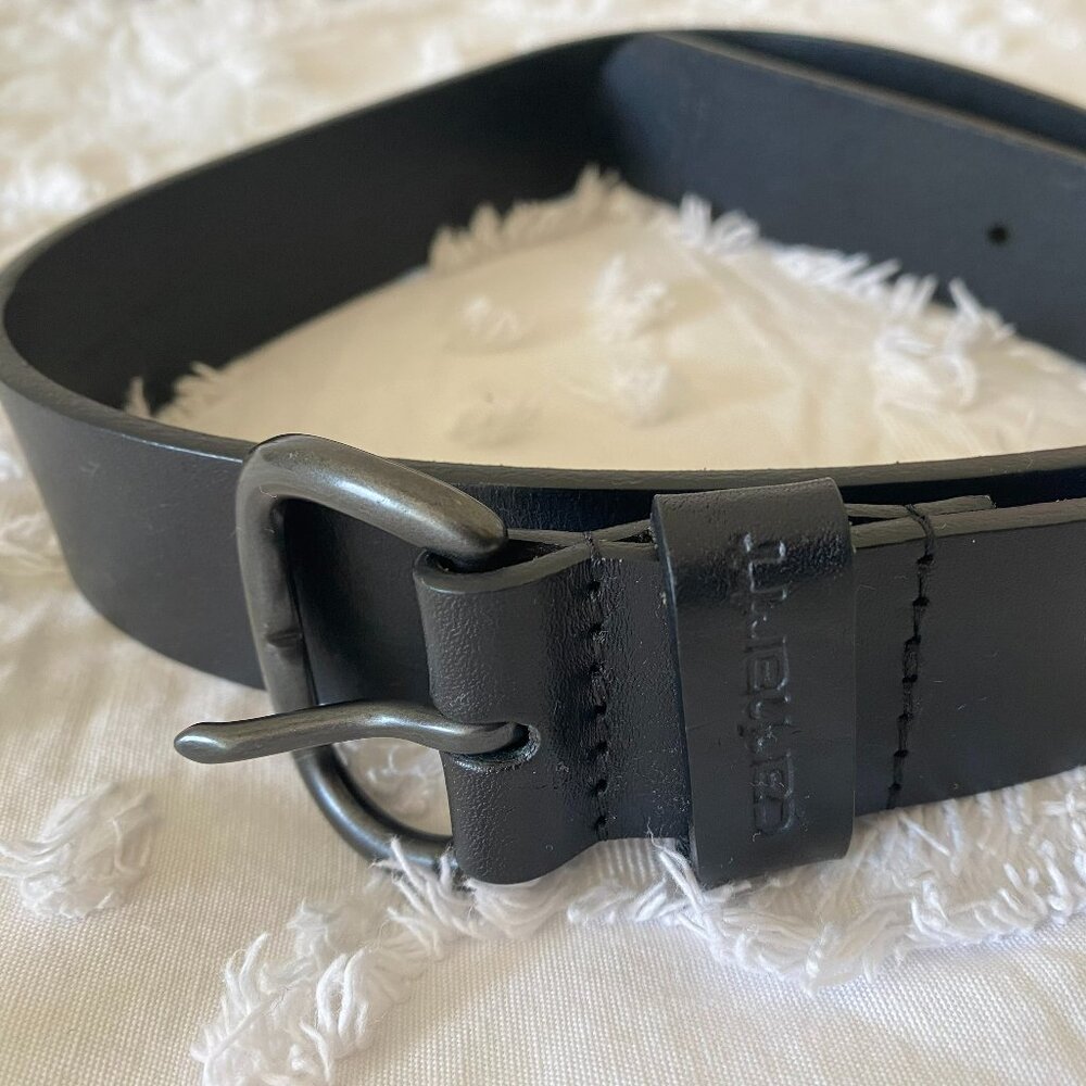 Like New! Carhartt XS Black Genuine Leather Belt